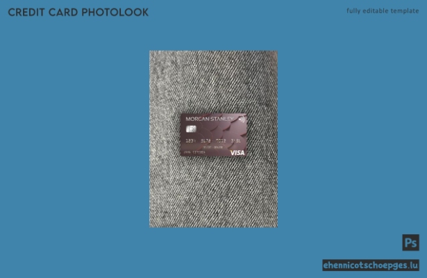 USA Morgan Stanley Bank Visa-Karte Fotoansicht Beispielvorschau